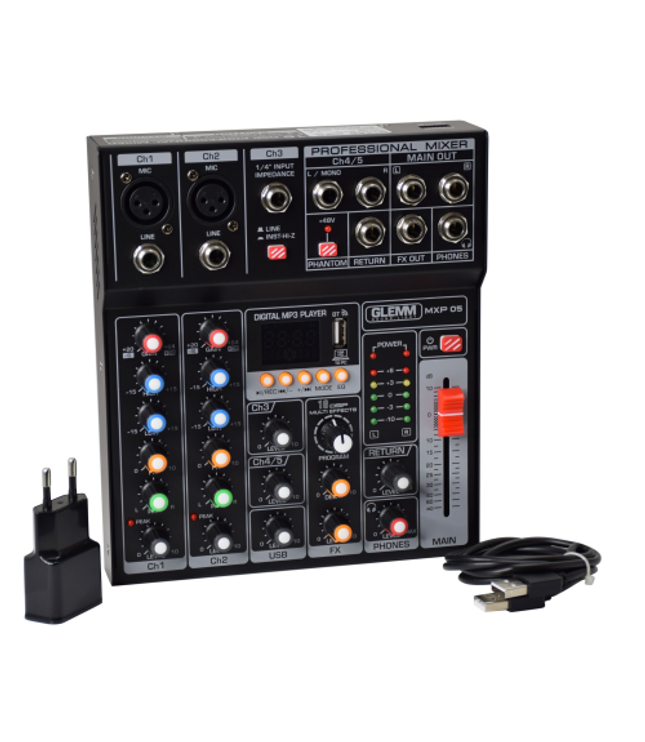GLEMM MXP 05 | 5 channel microphone mixer