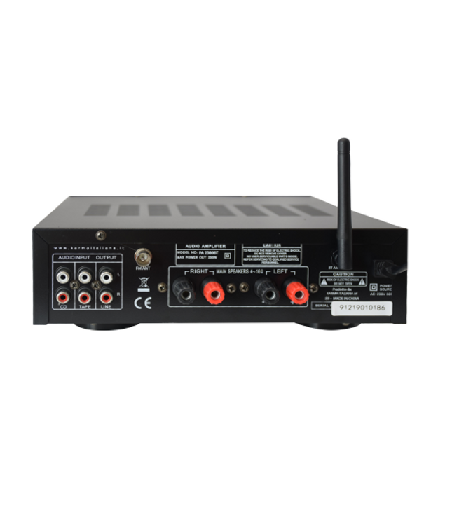 GLEMM PA 2380BT | Stereo amplifier 2x50W Display, MP3, Bluetooth