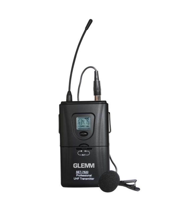 GLEMM SET 7620LAV | UHF Radio Microphone with Double Lavalier