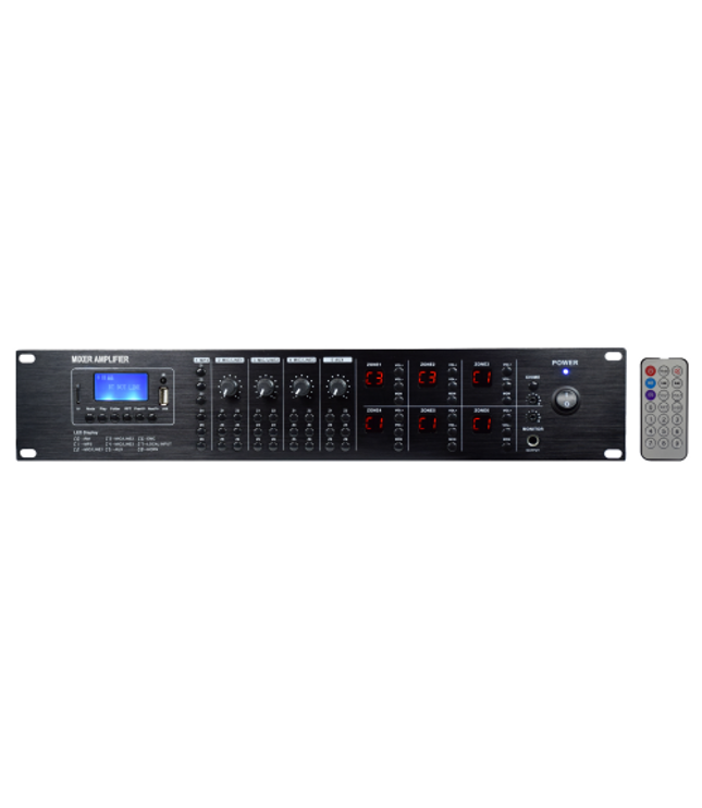 GLEMM PAA 6240DMZ | 6x240W 6-zone matrix amplifier