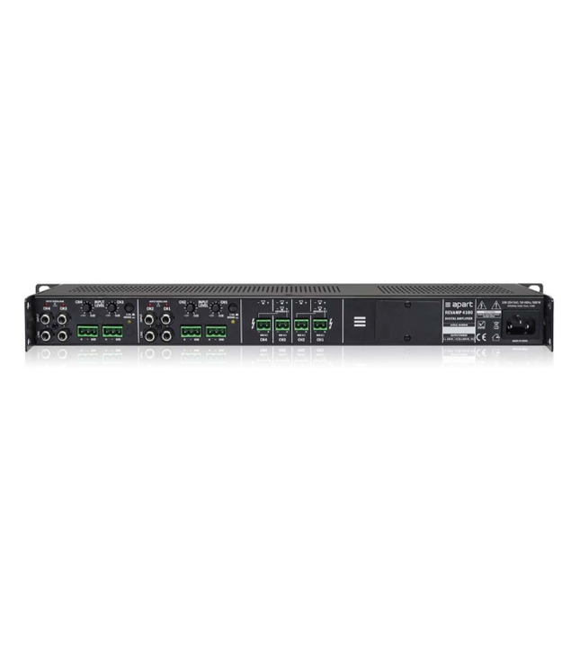 Biamp/Commercial REVAMP4100 Audio Power Amplifier 4 x 100 Watts (RMS @ 4 Ohms) class D