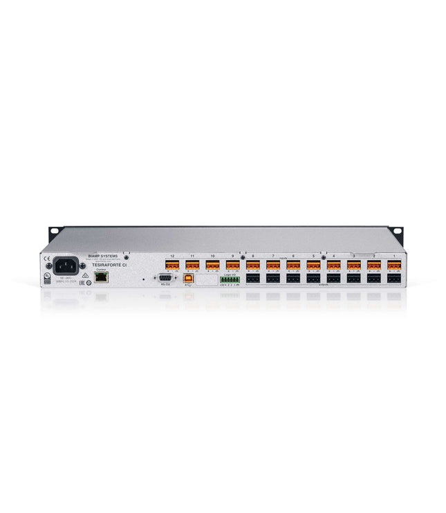 Biamp TesiraFORTE CI |  Fixed I/O DSP with 12 analog inputs, 8 analog outputs