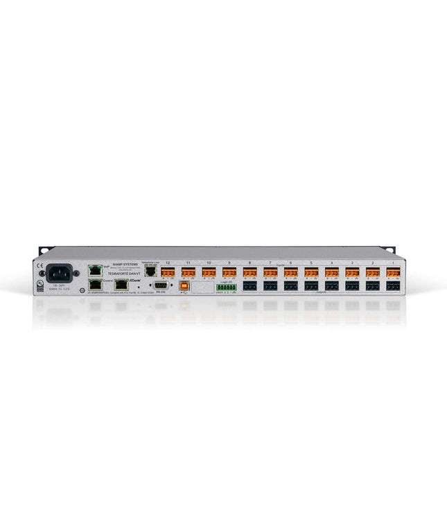 Biamp TesiraFORTE DAN VT | Fixed I/O DSP with 12 analog inputs, 8 analog outputs