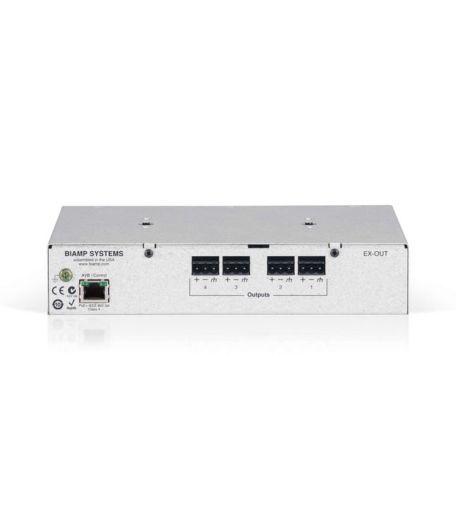 Biamp EX-OUT | Tesira 4 channel mic/line output expander PoE