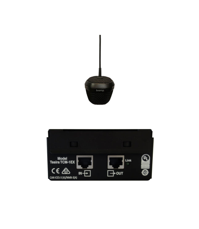 Biamp TCM-1EX-B Expansion AVB Beamtracking ceiling microphone