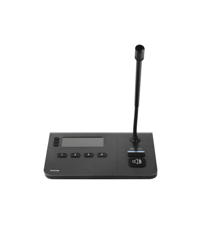 Biamp NPX-G1040 | 4-Button Paging Station with Gooseneck Mic