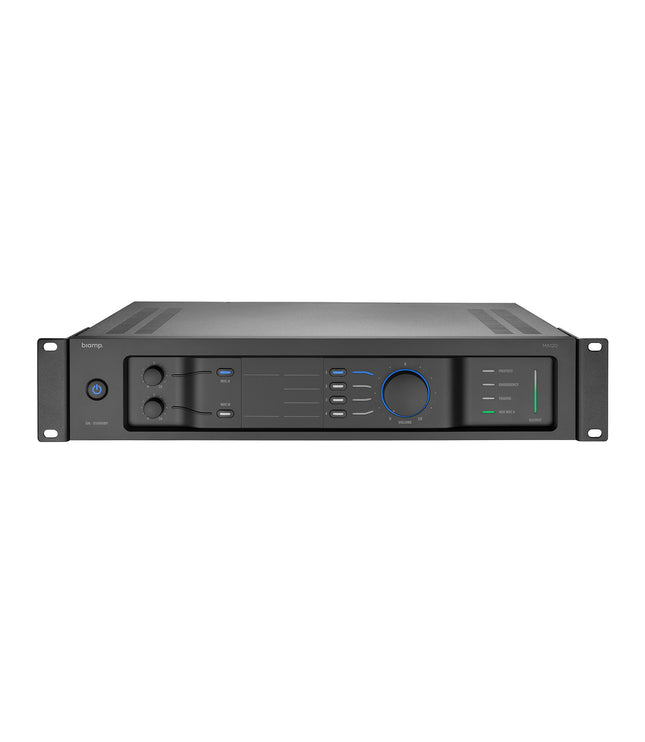 Biamp/Commercial MA-120 Επαγγελματικός Eνισχυτής Εγκαταστάσεων με Μίξη 120watt /70V/100V /4ohm /2-Mic/4-Line
