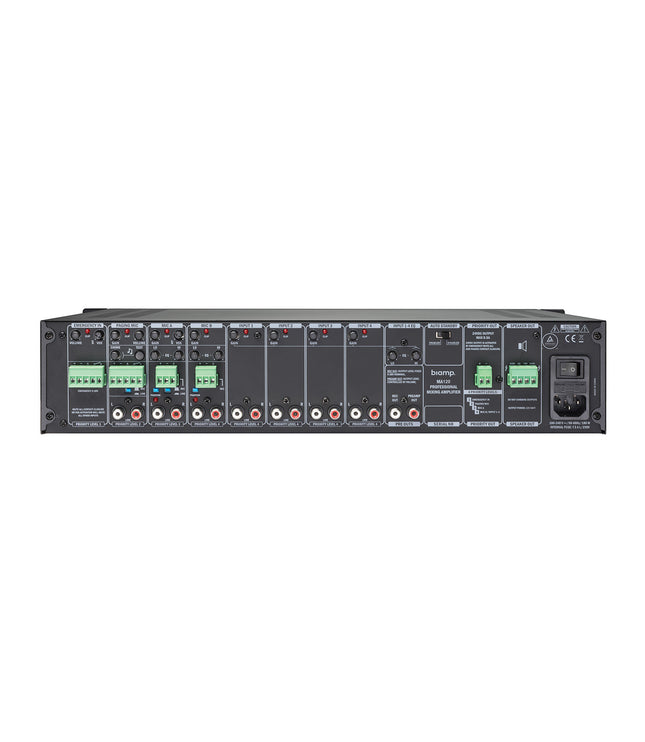 Biamp/Commercial MA-120 Επαγγελματικός Eνισχυτής Εγκαταστάσεων με Μίξη 120watt /70V/100V /4ohm /2-Mic/4-Line