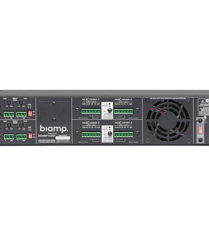 Biamp REVAMP 4120T - 4 Channel class D amplifier 4 x 120 Watts (& 70/100 Volts)