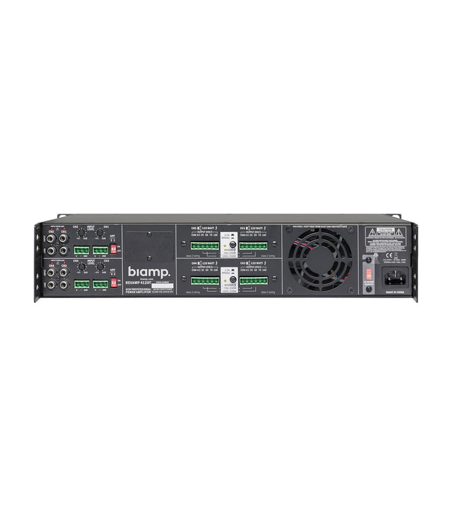 Biamp REVAMP 4120T - 4 Channel class D amplifier 4 x 120 Watts (& 70/100 Volts)