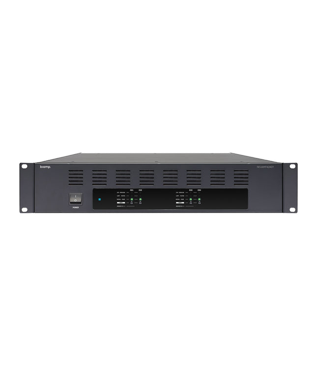 Biamp REVAMP 4240T - 4 Channel class D amplifier 4 x 240 Watts (& 70/100 Volts)
