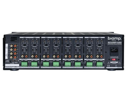 Biamp/Commercial REVAMP1680 Audio Power Amplifier 16 Ch 16 x 80 Watts (RMS @ 4 Ohms), 16 x 100 Watts
