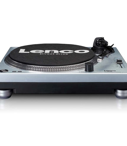 Lenco Direct Drive Turntable L-3809 Metallic