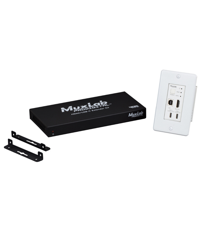 Muxlab - HDMI/USB-C KVM Extender Kit, HDBT, 4K/60