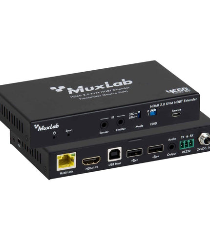 Muxlab - HDMI 2.0 KVM HDBT Extender Kit, 100m