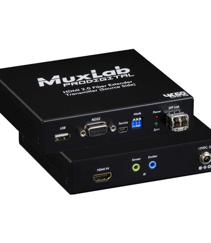 Muxlab - HDMI 2.0 Fiber Extender Kit, Single Mode