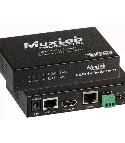 Muxlab - HDMI 4-Play Extender Kit, UHD-4K