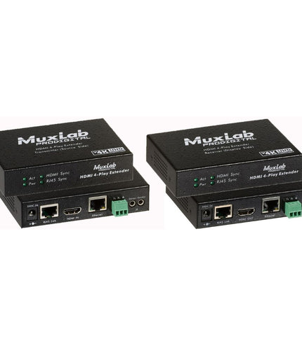 Muxlab - HDMI 4-Play Extender Kit, UHD-4K