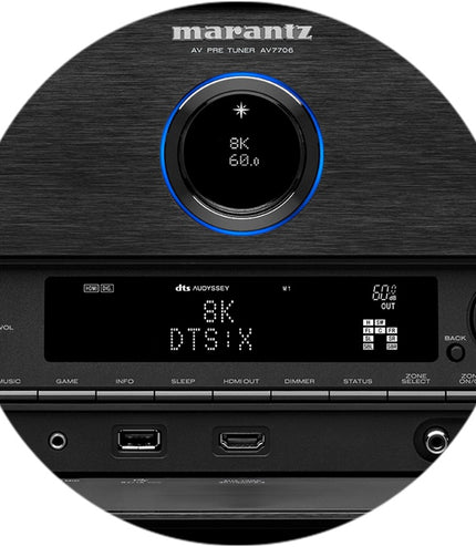 Marantz AV7706 Premium 11.2 Channel Pre-Amplifier and Processor with HEOS Built-in