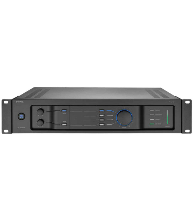 Biamp - Commercial Audio MA-240 Επαγγελματικός Eνισχυτής Εγκαταστάσεων με Μίξη 240watt / 70V/100V /4ohm /2-Mic/4-Line