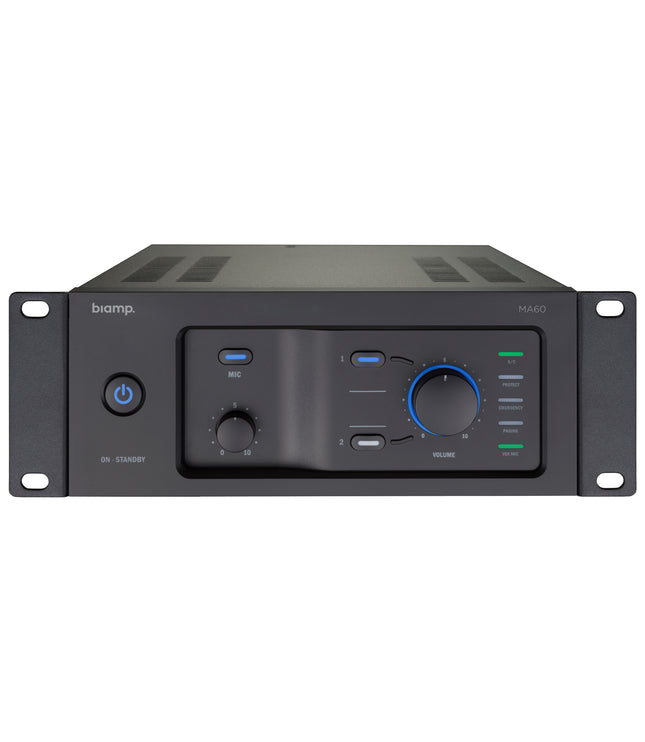 Biamp/Commercial MA60 - Audio Mixing Amplifier 9.5" 70 -100 V