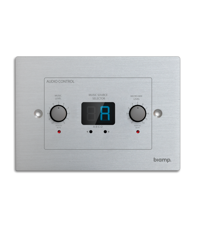 Biamp/Commercial ZONE4R Digital Wall Control Panel [for use with ZONE4 for music volume adjustment]
