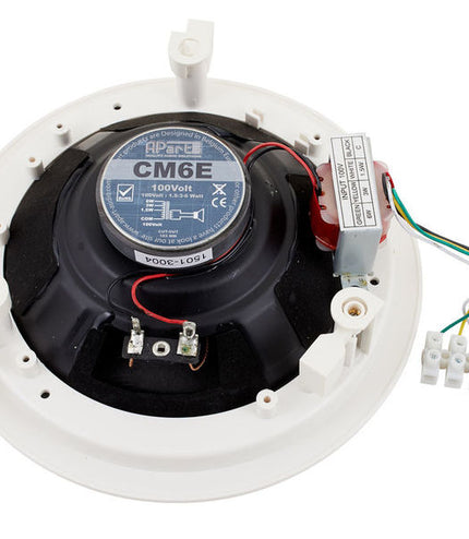 Biamp CM6E White - Ηχείο Οροφής διπλού κώνου 5.25" /100 volt / 6 watts/ Τμχ
