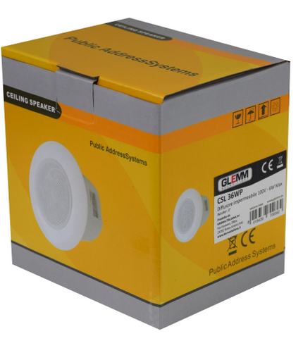 GLEMM CSL 36WP | 100V - 6W Waterproof Speaker