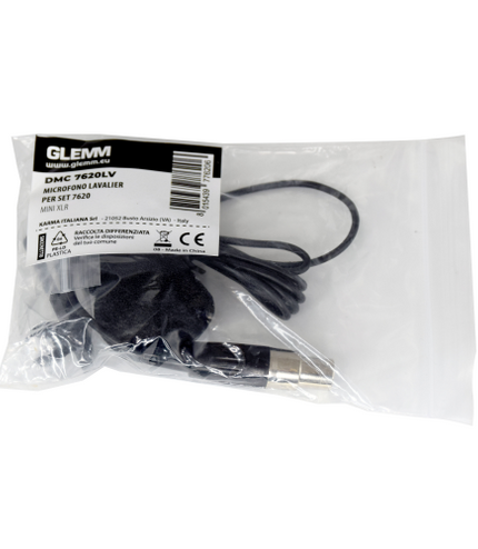 GLEMM DMC 7620LV | Microphone lav for SET 7620 Mini XLR