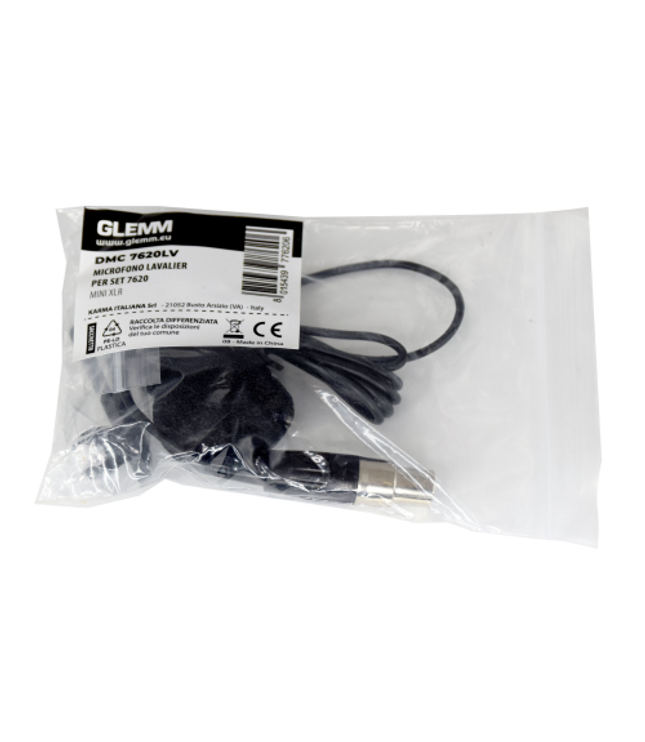 GLEMM DMC 7620LV | Microphone lav for SET 7620 Mini XLR
