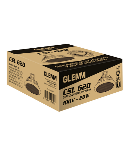 GLEMM CSL620 | 20W in-ceiling speaker with transformer.