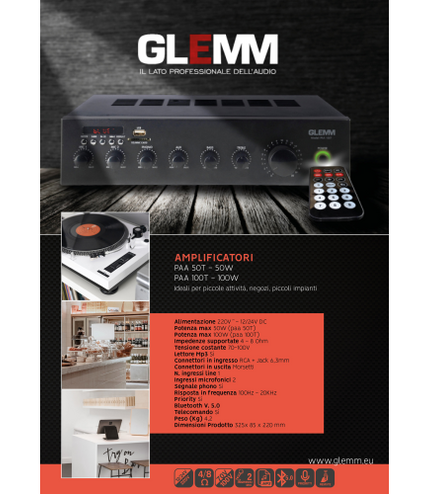 GLEMM PAA 50T | 50W amplifier