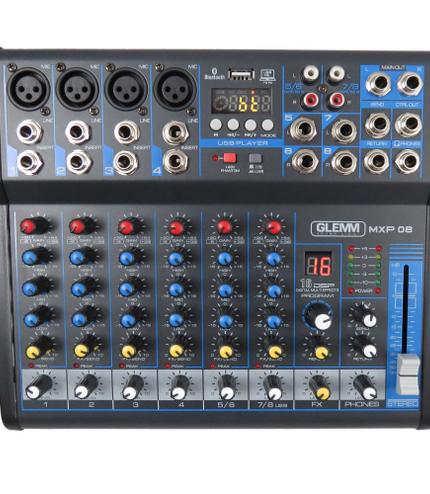 GLEMM MXP 08 | 8-channel microphone mixer