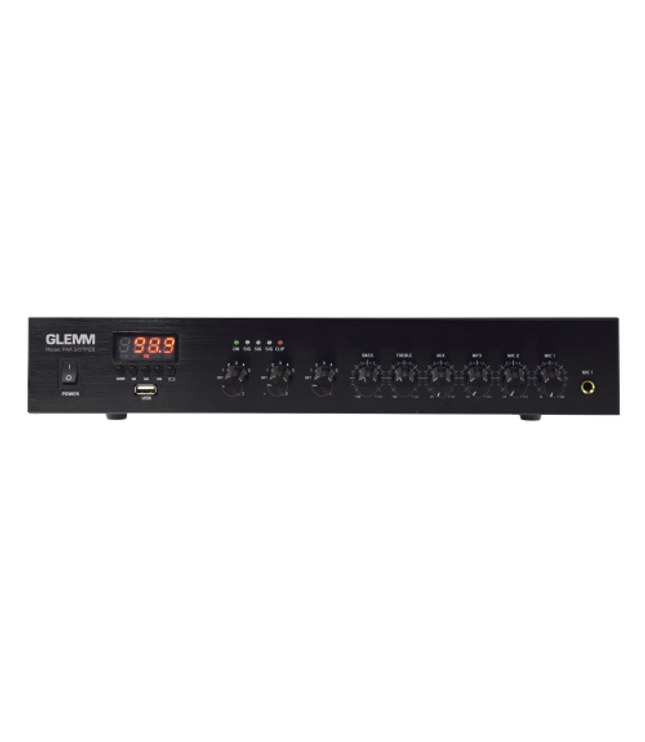 GLEMM PAA 120TMZB | PA Amplifier 120W - 3 Zones