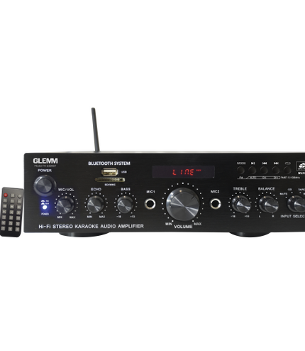 GLEMM PA 2380BT | Stereo amplifier 2x50W Display, MP3, Bluetooth