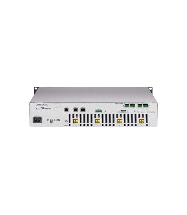 Biamp Tesira AMP-4300R CV 4-channel, 300W digital networked amplifier